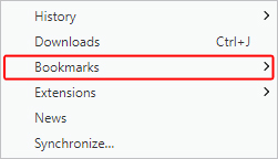 How to show the favorites bar in your Opera browser